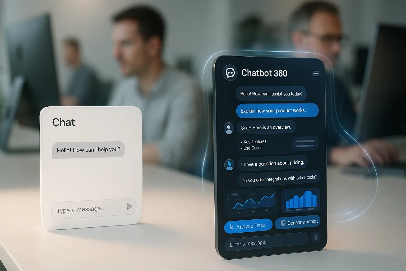 The Difference Between a Simple Chat Widget and Chatbot 360