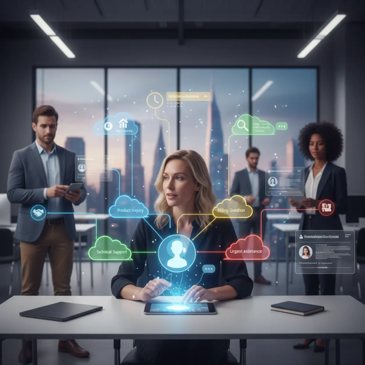 Chatbot identifying user needs.