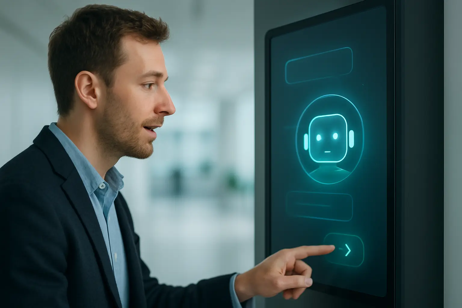 Interaction with an AI chatbot