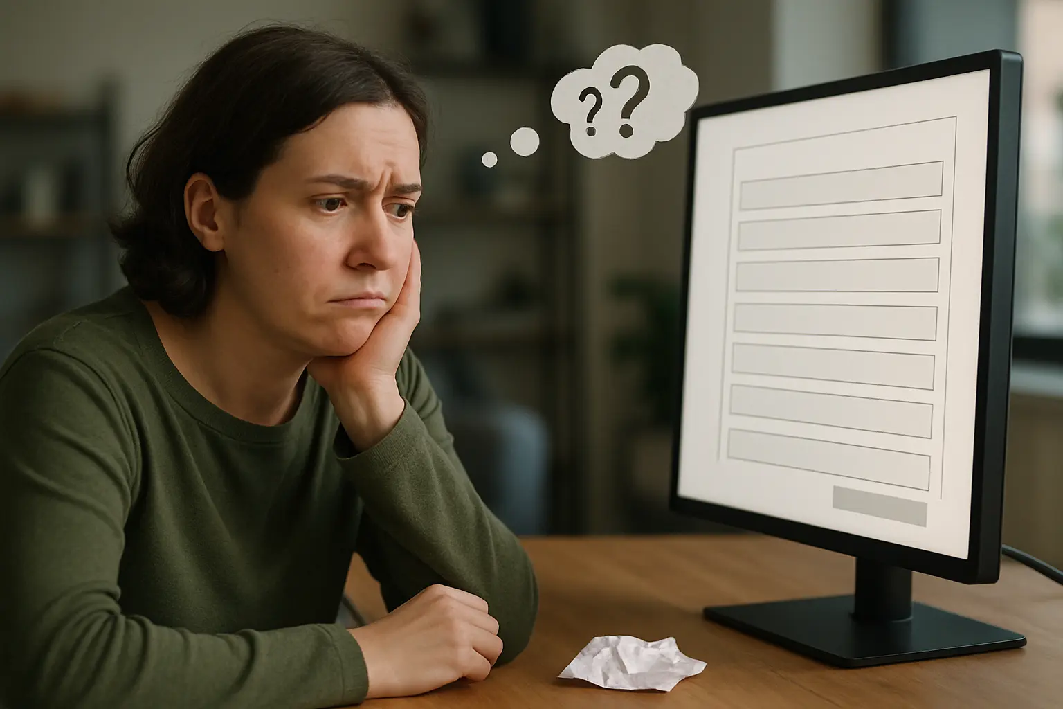Frustration with a contact form.