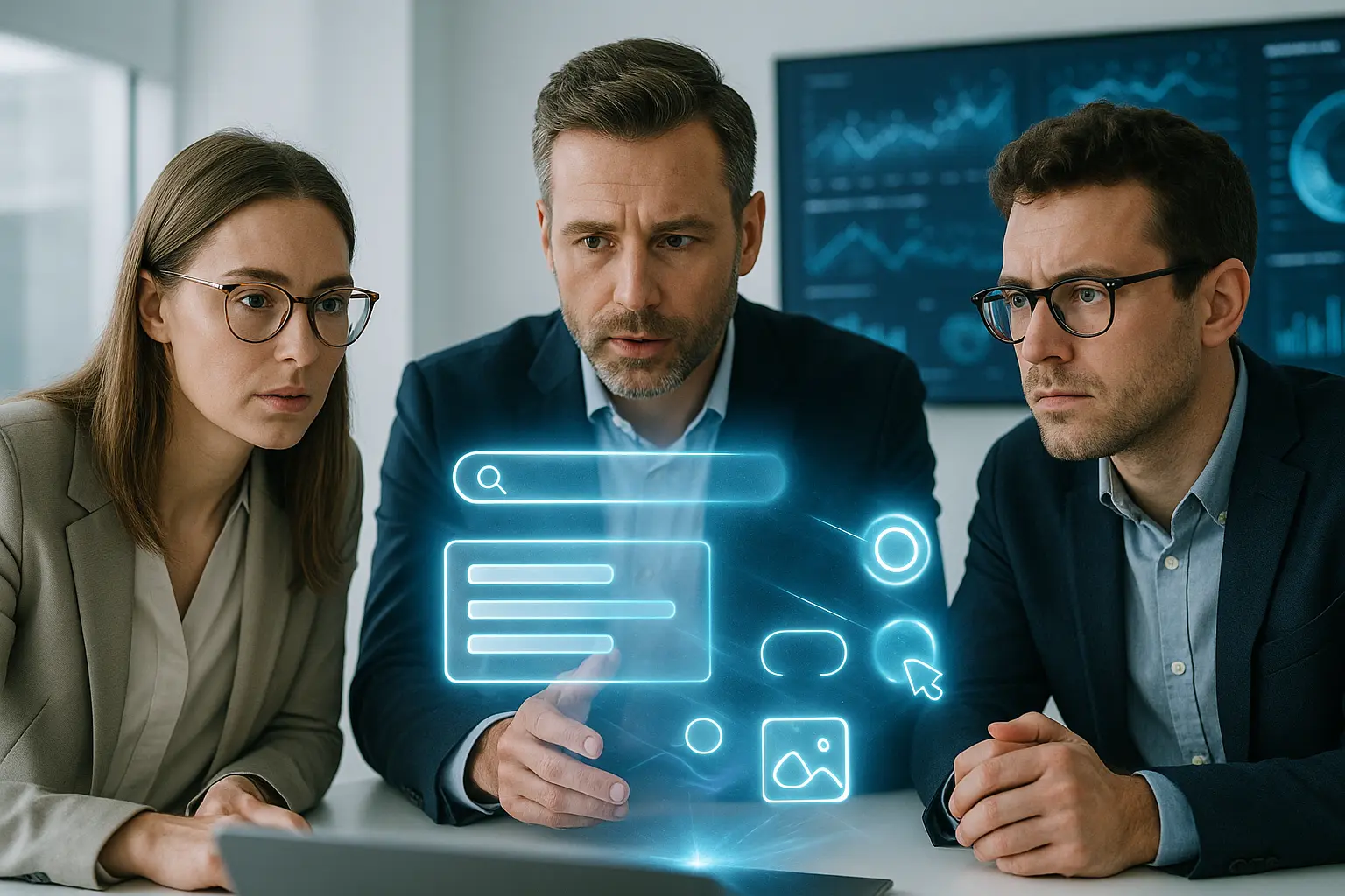 Spotkanie marketingowe z projekcją holograficzną