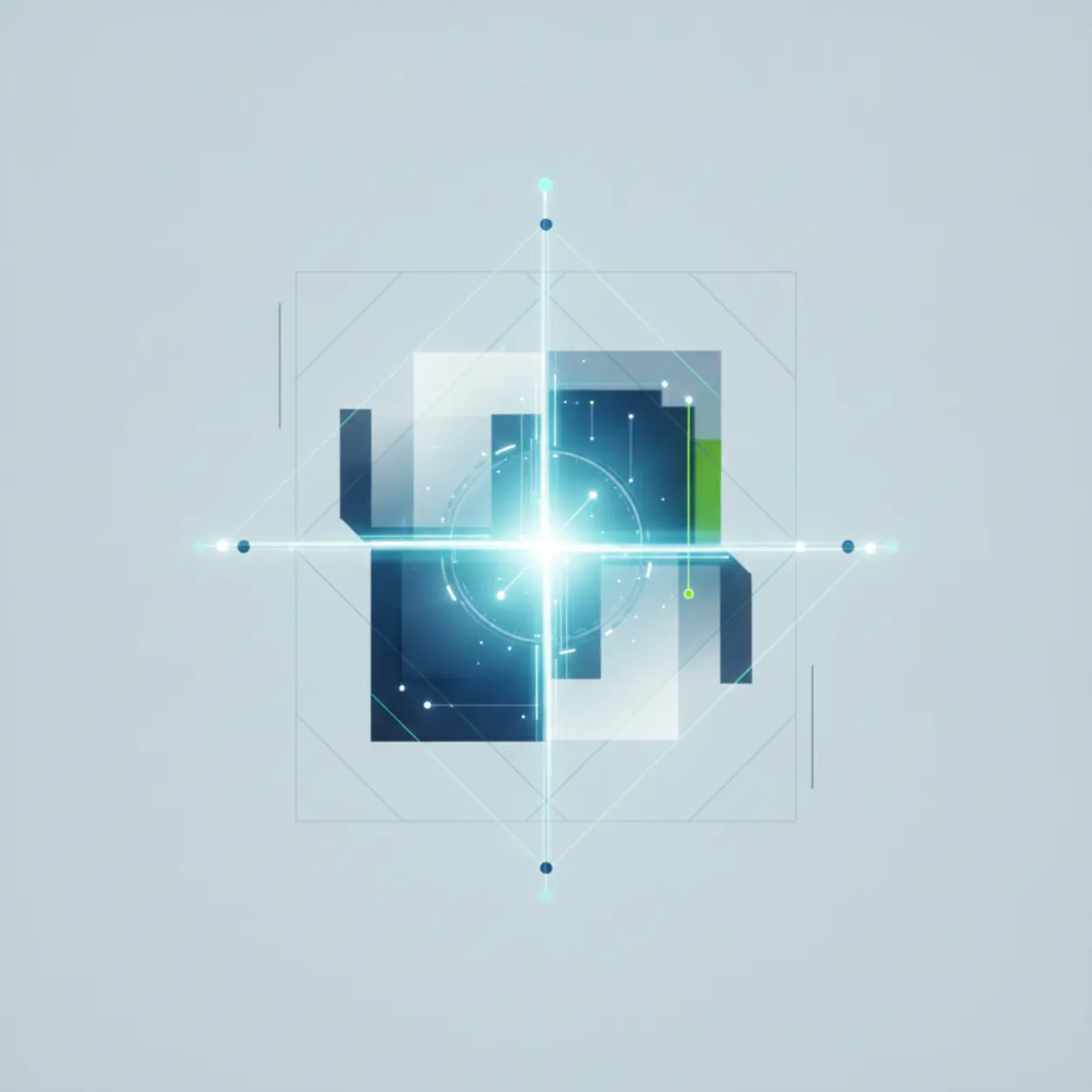 Abstract AI security, data, and control.